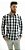 Camisa Masculina Slim Fit ML Flanelada Xadrez Branco Preto - Imagem 1