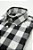 Camisa Masculina Slim Fit ML Flanelada Xadrez Branco Preto - Imagem 7