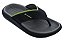 Chinelo Masculino Rider Block 11655 Preto Amarelo Cinza - Imagem 1