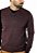 Suéter Tricot Masculino Algodão Roxo Gola V - Imagem 3