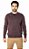 Suéter Tricot Masculino Algodão Roxo Gola V - Imagem 5
