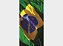 Toalha de Praia Estampada Bandeira do Brasil 03 - Aveludada - Buettner - Imagem 1