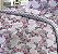 Edredom Casal de Malha Dupla face estampado Composê Rosada Confeti - Imagem 2