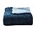 Edredom Queen Plush Flannel Dupla Face Bicolor Azul e Jeans - Imagem 2