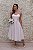 VESTIDO MIDI BRANCO COM BUSTO ESTRUTURADO ZIBELINE - Imagem 1