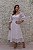 VESTIDO MIDI BRANCO EM CAMADAS DE RENDA E TULE MANGUINHA BUFANTE - Imagem 5