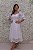 VESTIDO MIDI BRANCO EM CAMADAS DE RENDA E TULE MANGUINHA BUFANTE - Imagem 3