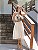 VESTIDO MIDI BRANCO RODADO COM BUSTO ESTRUTURADO E ALÇA EM TULE - Imagem 3