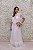 VESTIDO BRANCO LONGO RENDA DECOTE FOLHOS FLUIDO - Imagem 2