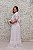 VESTIDO BRANCO LONGO RENDA DECOTE FOLHOS FLUIDO - Imagem 4