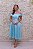 VESTIDO MIDI AZUL CLARO DECOTE OMBRO A OMBRO - Imagem 2