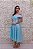 VESTIDO MIDI AZUL CLARO DECOTE OMBRO A OMBRO - Imagem 3