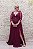 VESTIDO PS UVA ROXO MANGAS COMPRIDAS SAIA FLUÍDA - Imagem 8