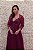 VESTIDO PS UVA ROXO MANGAS COMPRIDAS SAIA FLUÍDA - Imagem 5