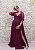 VESTIDO PS UVA ROXO MANGAS COMPRIDAS SAIA FLUÍDA - Imagem 1