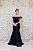 VESTIDO PRETO ZIBELINE OMBRO A OMBRO SEREIA - Imagem 1