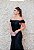 VESTIDO PRETO ZIBELINE OMBRO A OMBRO SEREIA - Imagem 3