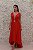 VESTIDO FRUTA COR MULLET VERMELHO CEREJA COM CINTO - Imagem 1