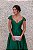 VESTIDO FÁTIMA SCOFIELD VERDE ESMERALDA DECOTE ESTRUTURADO CORSELET - Imagem 3