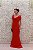 VESTIDO FÁTIMA SCOFIELD VERMELHO DECOTE LAÇO FRONTAL - Imagem 1