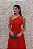 VESTIDO MIDI FÁTIMA SCOFIELD VERMELHO OMBRO ÚNICO CINTO FIVELA - Imagem 7