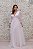 VESTIDO BRANCO LONGO FLUIDO DECOTE MANGAS COMPRIDAS - Imagem 7