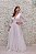 VESTIDO BRANCO LONGO FLUIDO DECOTE MANGAS COMPRIDAS - Imagem 2