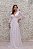 VESTIDO BRANCO LONGO FLUIDO DECOTE MANGAS COMPRIDAS - Imagem 8