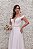 VESTIDO BRANCO LONGO DECOTE OMBRO A OMBRO COM CINTO BORDADO - Imagem 4