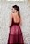 VESTIDO MARSALA TULE DRAPEADO DECOTE TRIÂNGULO M. RODARTE - Imagem 4