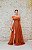 VESTIDO TERRACOTA OMBRO ÚNICO FENDA EM TULE - Imagem 6