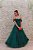 VESTIDO VERDE ESMERALDA TULE OMBRO A OMBRO FENDA - Imagem 6