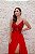 VESTIDO VERMELHO LIA RABELO BUSTO BORDADO EM TULE COM FENDA - Imagem 7
