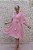 VESTIDO MIDI ROSÉ FLUIDO MANGAS PLISSADAS - Imagem 3