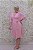 VESTIDO MIDI ROSÉ FLUIDO MANGAS PLISSADAS - Imagem 4