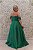 VESTIDO VERDE ESMERALDA DECOTE OMBRO A OMBRO BUSTO BORDADO - Imagem 4