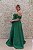 VESTIDO VERDE ESMERALDA DECOTE OMBRO A OMBRO BUSTO BORDADO - Imagem 3