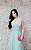 VESTIDO VERDE MINT DRAPEADO ARTE SACRA COM CORSELET DECOTE - Imagem 3