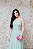 VESTIDO VERDE MINT DRAPEADO ARTE SACRA COM CORSELET DECOTE - Imagem 6