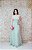 VESTIDO VERDE MINT DRAPEADO ARTE SACRA COM CORSELET DECOTE - Imagem 1