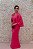 VESTIDO ROSA PINK CAPA PREGAS OMBRO ARTE SACRA - Imagem 2