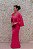 VESTIDO ROSA PINK CAPA PREGAS OMBRO ARTE SACRA - Imagem 3