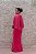 VESTIDO ROSA PINK CAPA PREGAS OMBRO ARTE SACRA - Imagem 5