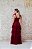 VESTIDO MARSALA TULE COM BUSTO CORSELET CAMADAS ALÇA LAÇO - Imagem 6
