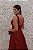 VESTIDO MARSALA DECOTE BORDADO E SAIA RENDA LATERAL EM TULE - Imagem 6