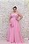 VESTIDO ROSA CLARO BUSTO BORDADO E SAIA FLUIDA - Imagem 4