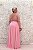 VESTIDO ROSA CLARO BUSTO BORDADO E SAIA FLUIDA - Imagem 9