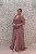 VESTIDO LAVANDA MAUVE BUSTO BORDADO EM RENDA MANGAS 3/4 - Imagem 6