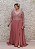 VESTIDO ROSE MANGA COMPRIDA BUSTO BORDADO COM CORTE NA CINTURA E SAIA FLUIDA - Imagem 3