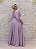 VESTIDO LILÁS DETALHE CINTURA FLUIDO MANGAS - Imagem 5